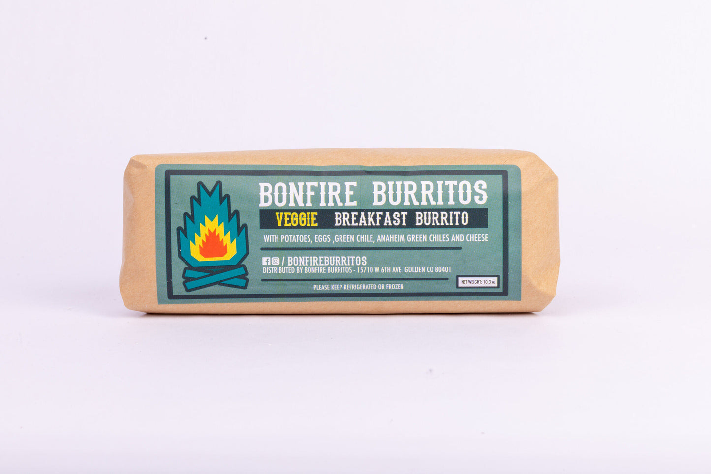 Bonfire Burrito Green Chile Veggie (4 pack)