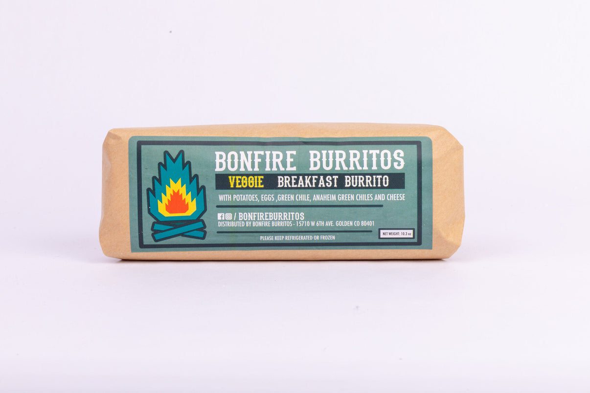 Bonfire Burrito Green Chile Veggie (4 pack) Dos Amigas