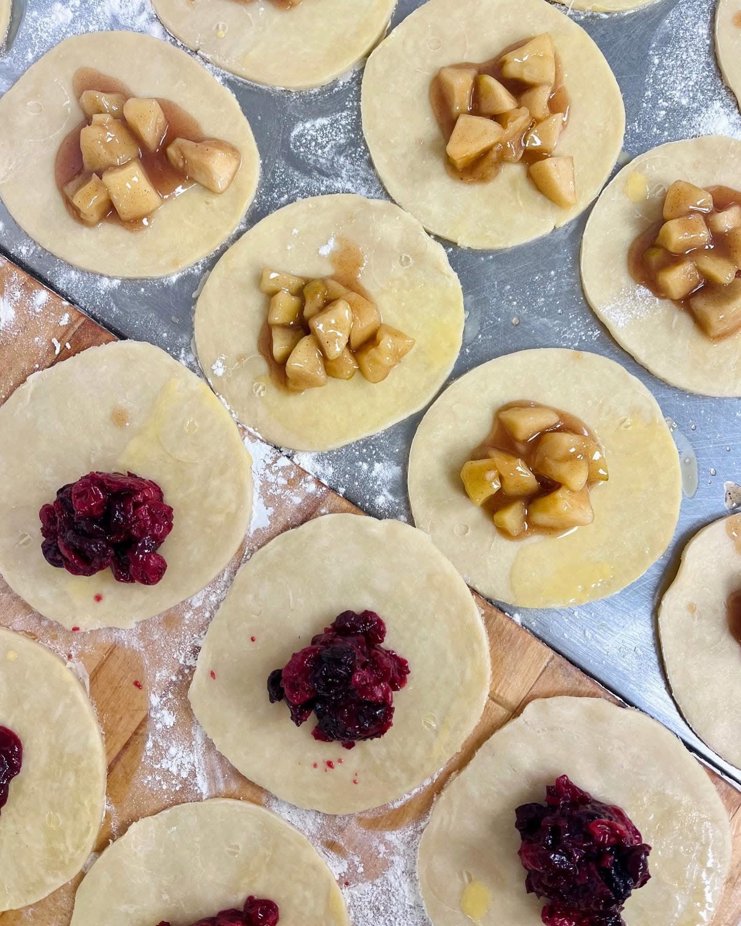 3 Sweet Empanada Pack (One each of Cherry, Apple and Blueberry)